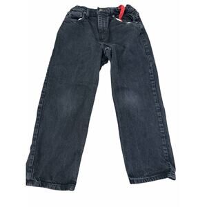 Arizona Jean Co Vintage Black Wash Denim Relaxed Fit Jeans Youth Size 10 Husky